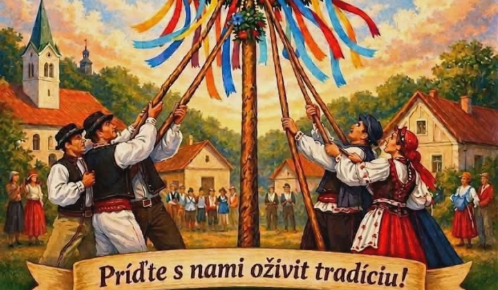 1. fotografia fotogalérie Úradná tabuľa / Stavanie mája