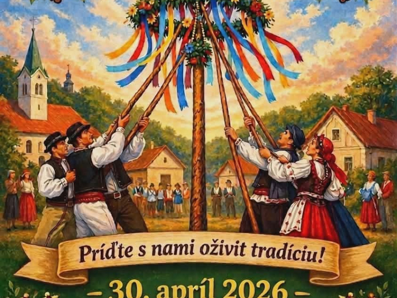 Úradná tabuľa / Stavanie mája